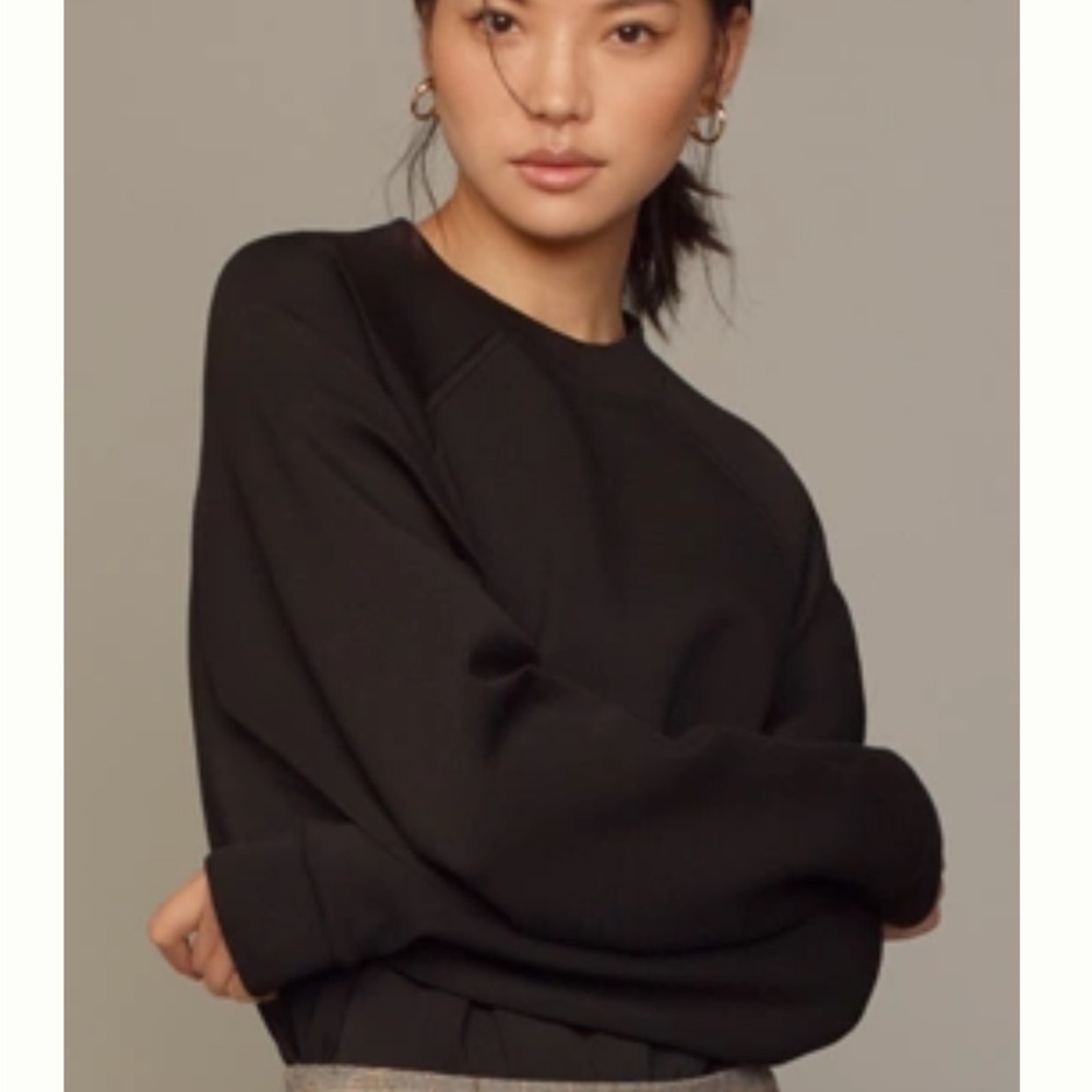 Maeve Black Bodysuit Long Sleeve Sweatshirt - Picture 1 of 1